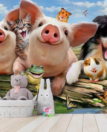 Fondo de pantalla de animales de granja