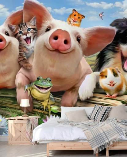 Papel de Parede Selfie de Animais Papel de Parede Selfie de Animais