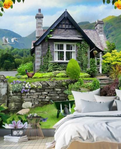 lakes cottage wallpaper lakes cottage wallpaper