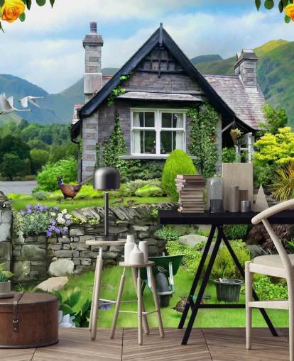 papier peint Lakes Cottage papier peint Lakes Cottage