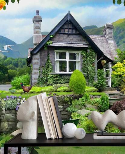 fondo de pantalla de Lakes Cottage