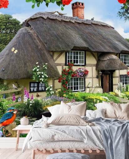 fondo de pantalla de cabaña junto al río fondo de pantalla de cabaña junto al río