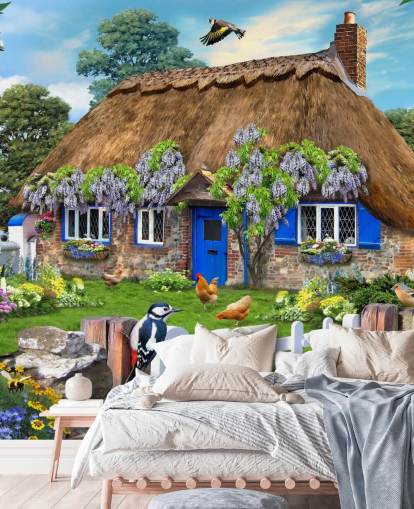 stony cottage surrounded by nature wallpaper stony cottage surrounded by nature wallpaper
