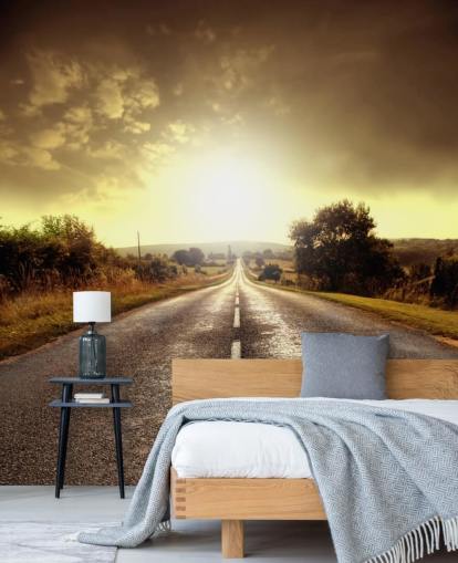 Papier peint Long Road