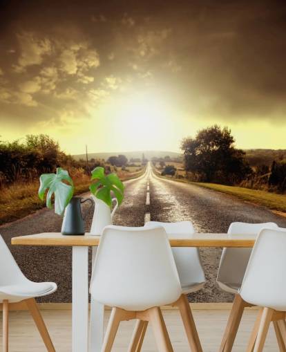 Papier peint Long Road