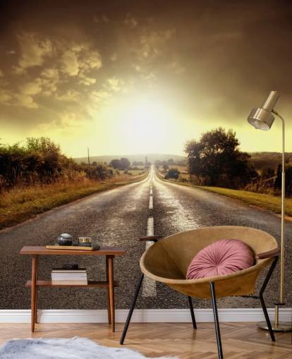 Carta da parati Long Road