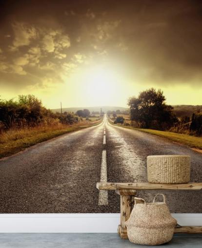 Papier peint Long Road
