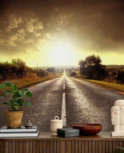 Papier peint Long Road