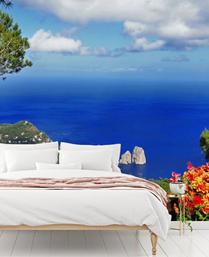 Blue Coastal Wallpaper