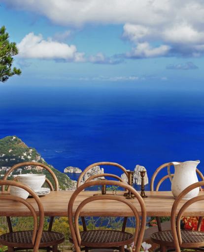 Blue Coastal Wallpaper