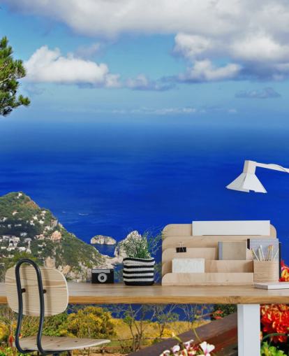 Carta da parati blu costiera Carta da parati blu costiera