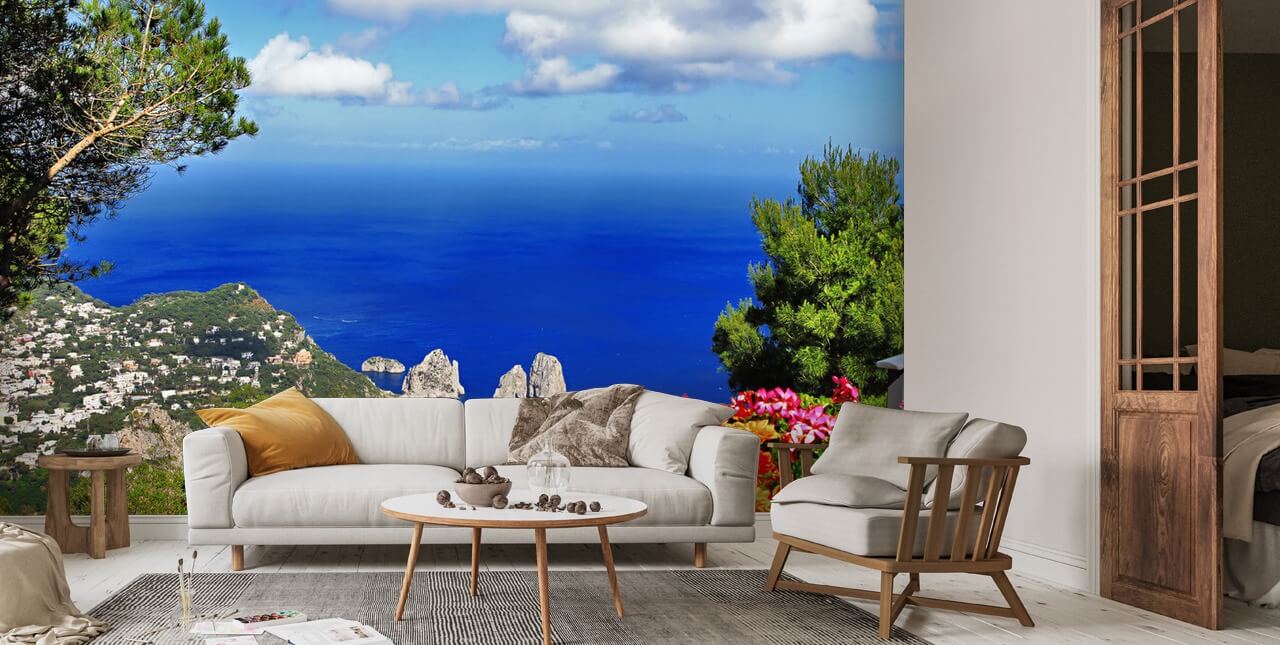 Stunning Capri, Italy Wallpaper | Wallsauce UK