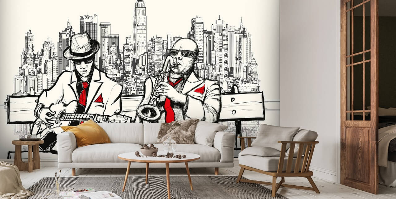 New York Jazz Wallpaper | Wallsauce US