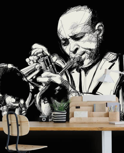 Trumpet Player Jazz Wallpaper