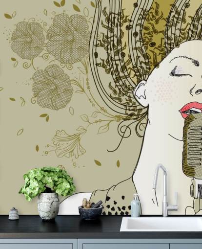 Abstract Singer Wallpaper