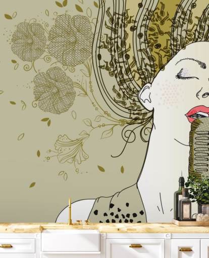 Abstract Singer Wallpaper