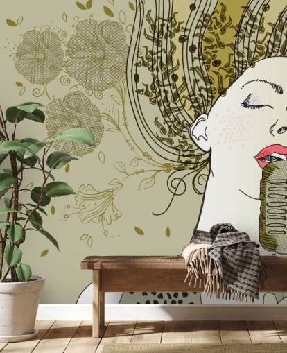 Abstract Singer Wallpaper