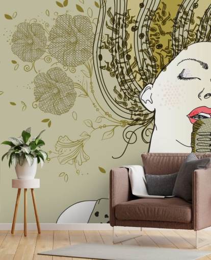 Abstract Singer behang