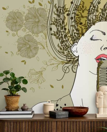 Abstract Singer Wallpaper