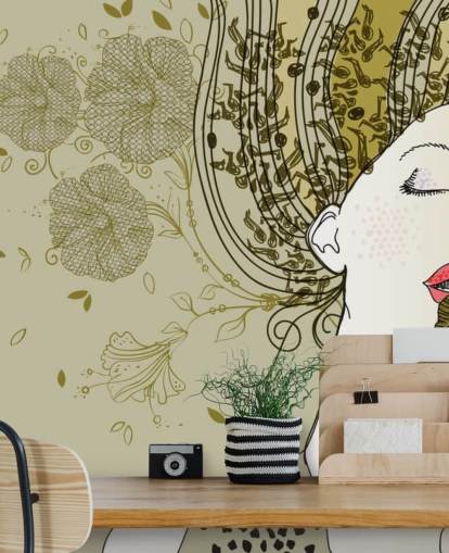 Abstract Singer behang