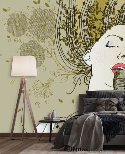 Abstract Singer Wallpaper