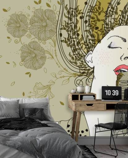 Fond d'écran abstrait chanteur