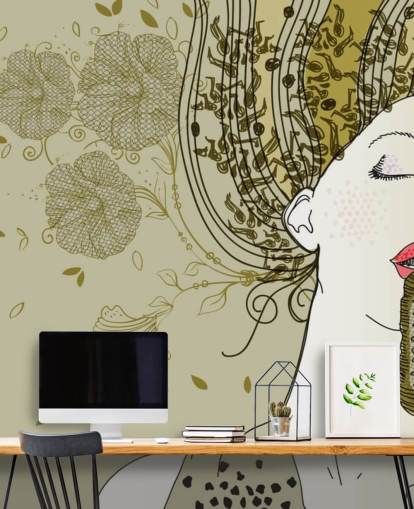 Abstract Singer behang