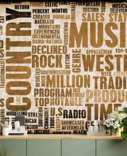 Papel de parede de palavras-chave de música country