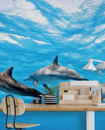 Fondo de pantalla Delfines en el océano