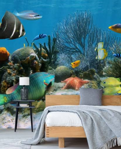 Fische und Korallenriff Wallpaper