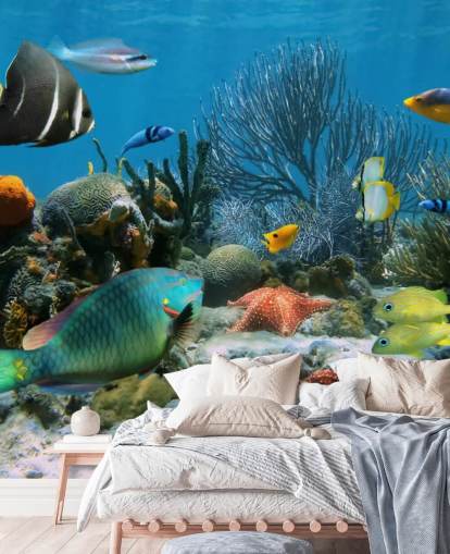 Fische und Korallenriff Wallpaper