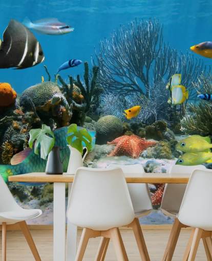 Fish and Coral Reef Wallpaper