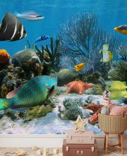 Fish and Coral Reef Wallpaper