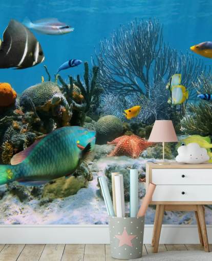 Fische und Korallenriff Wallpaper