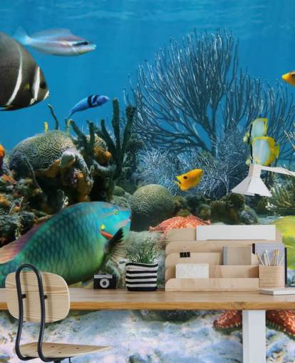 Fish and Coral Reef Wallpaper