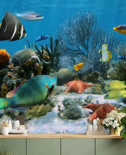 Fish and Coral Reef Wallpaper
