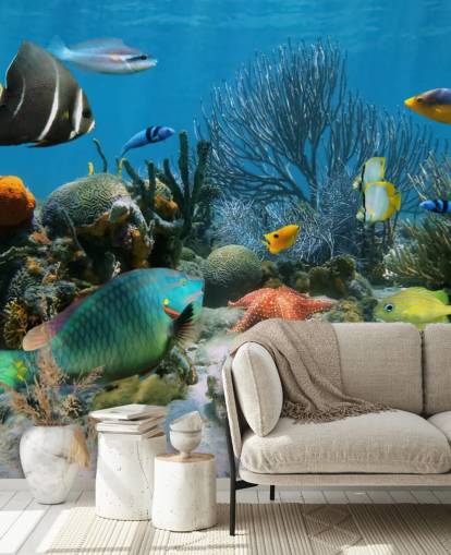 Fish and Coral Reef Wallpaper