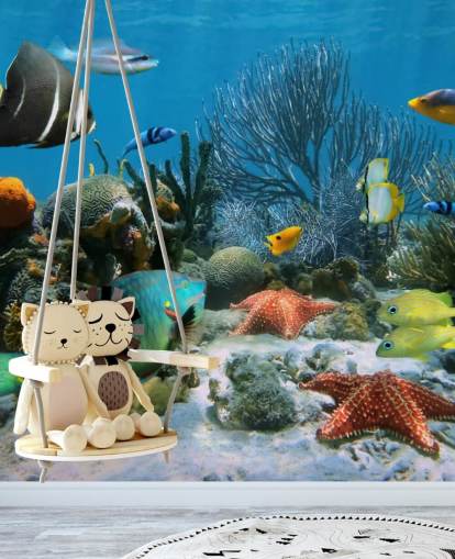 Papel de Parede Peixe e Coral Reef Papel de Parede Peixe e Coral Reef