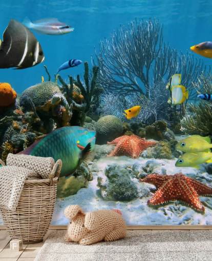 Fische und Korallenriff Wallpaper