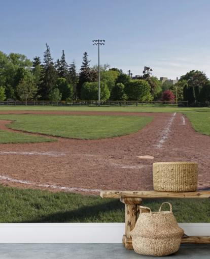 Baseball Field og Dusk vægmaleri Baseball Field og Dusk vægmaleri