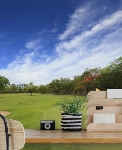 Mural de parede Sunny Golf Pitch