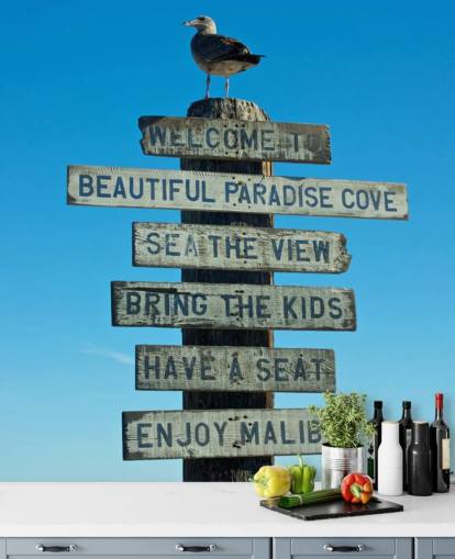 Bienvenido a Malibu Sign Malibu Sign Wallpaper 