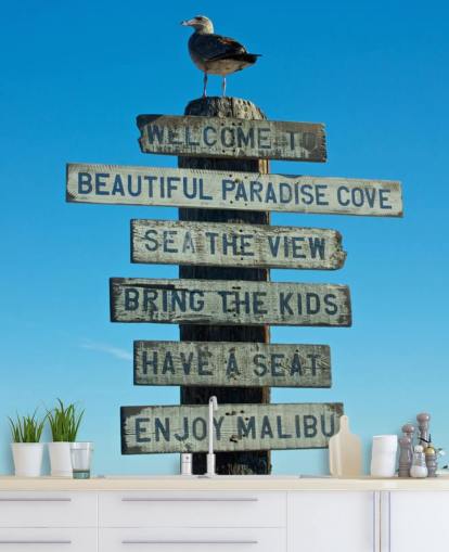 Bienvenido a Malibu Sign Malibu Sign Wallpaper 