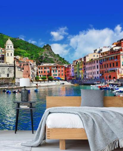 Pictorial italienska byar - Vernazza, Cinque terre tapet