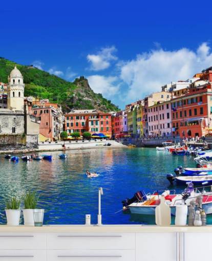 Borghi pittorici italiani - carta da parati Vernazza, Cinque terre