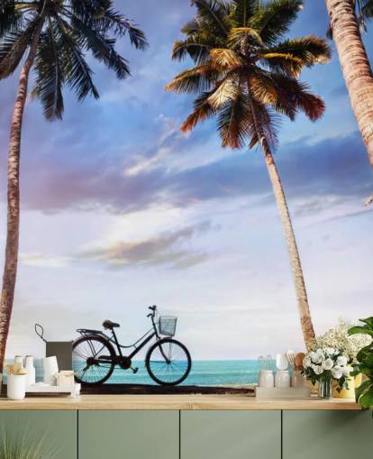 Bike by Beach Wallpaper