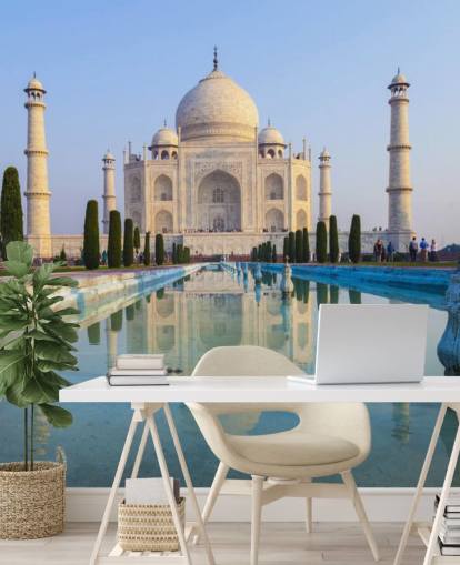 Zonsopgang Taj Mahal Taj Mahal Wallpaper 