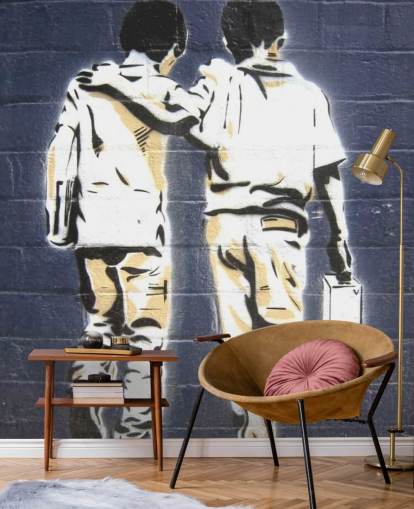 Graffiti behang voor twee jongens Graffiti behang voor twee jongens