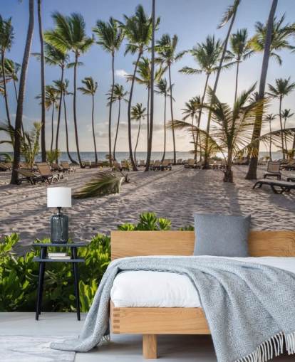 Spiaggia caraibica all'alba