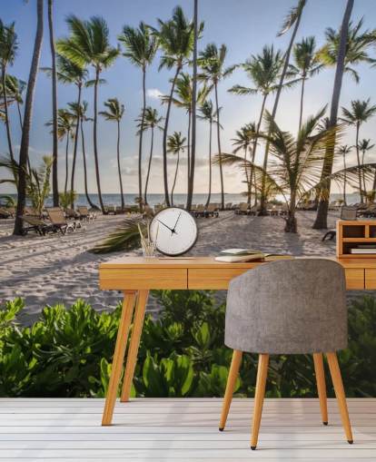 Plage des Caraïbes au lever du soleil